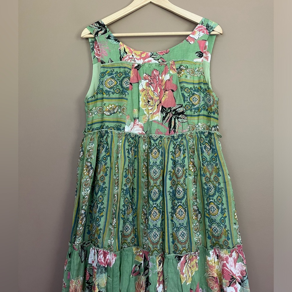 {Davi & Dani} Sleeveless Mixed Floral Boho Maxi Dress - Womens Medium - NWT - Picture 3 of 11